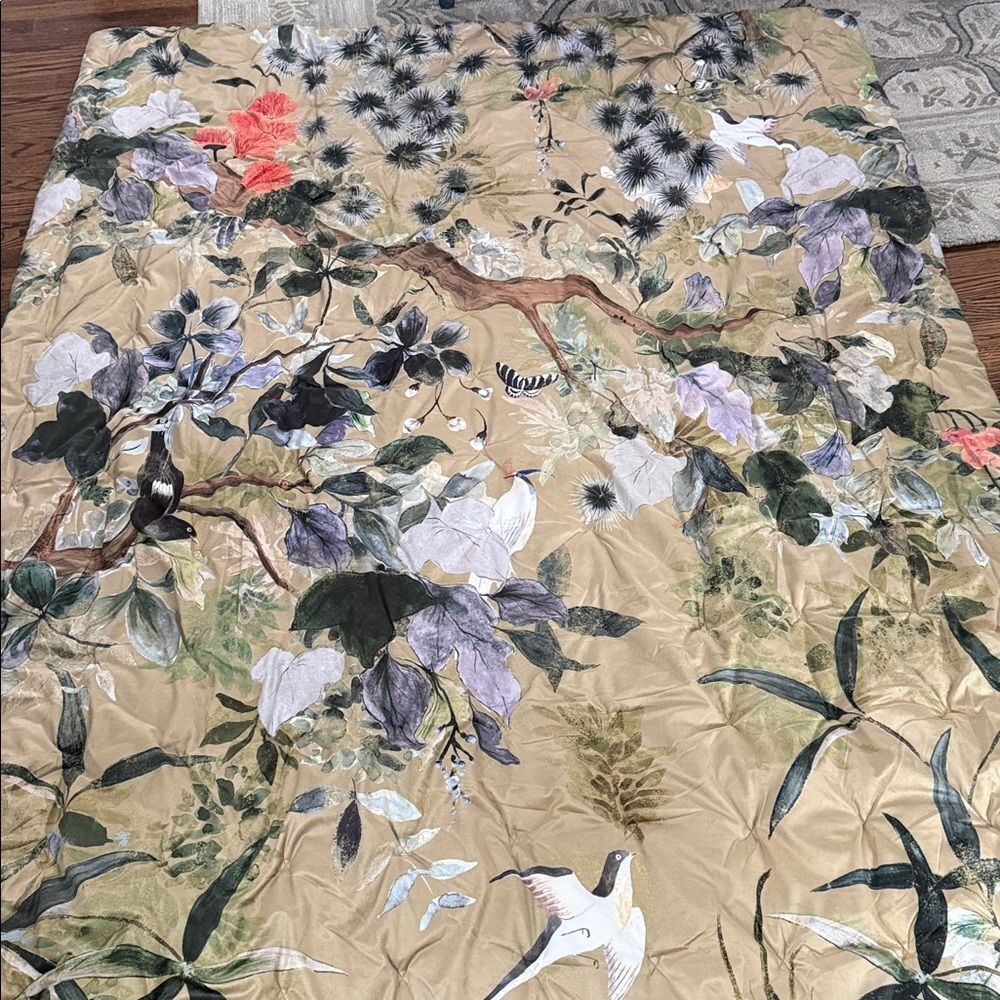 NWOT By Anthropologie Colliere Velvet Floral Quilt - Picture 3 of 5